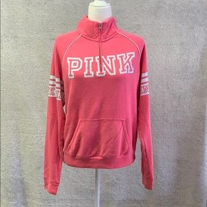 PINK half zip hoodie